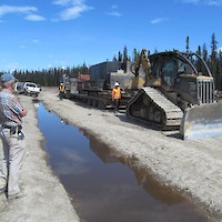 Captain preparing to drill